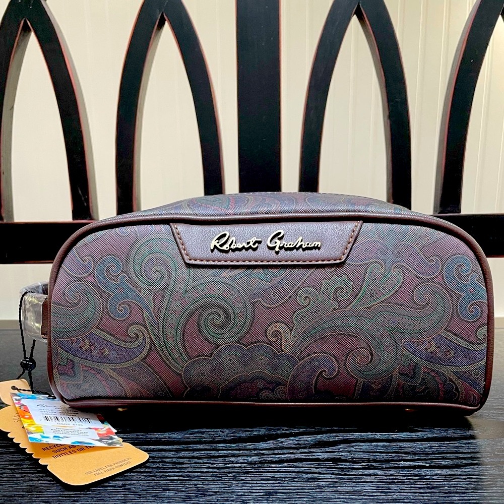 Robert Graham Elegant Swirl Toiletry Bag